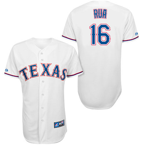 Ryan Rua #16 Youth Baseball Jersey-Texas Rangers Authentic Home White Cool Base MLB Jersey